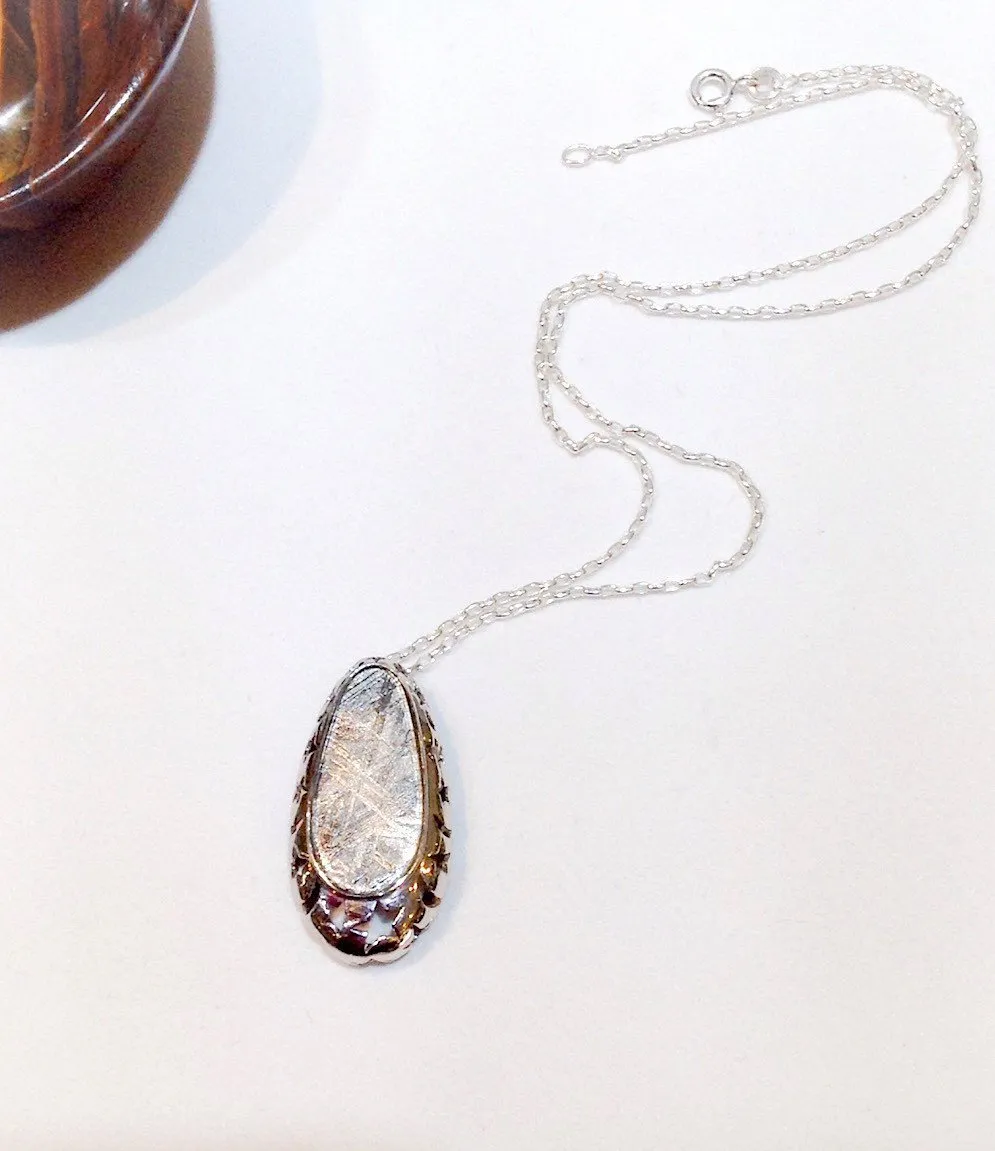 Luminary Beauty meteorite pendant