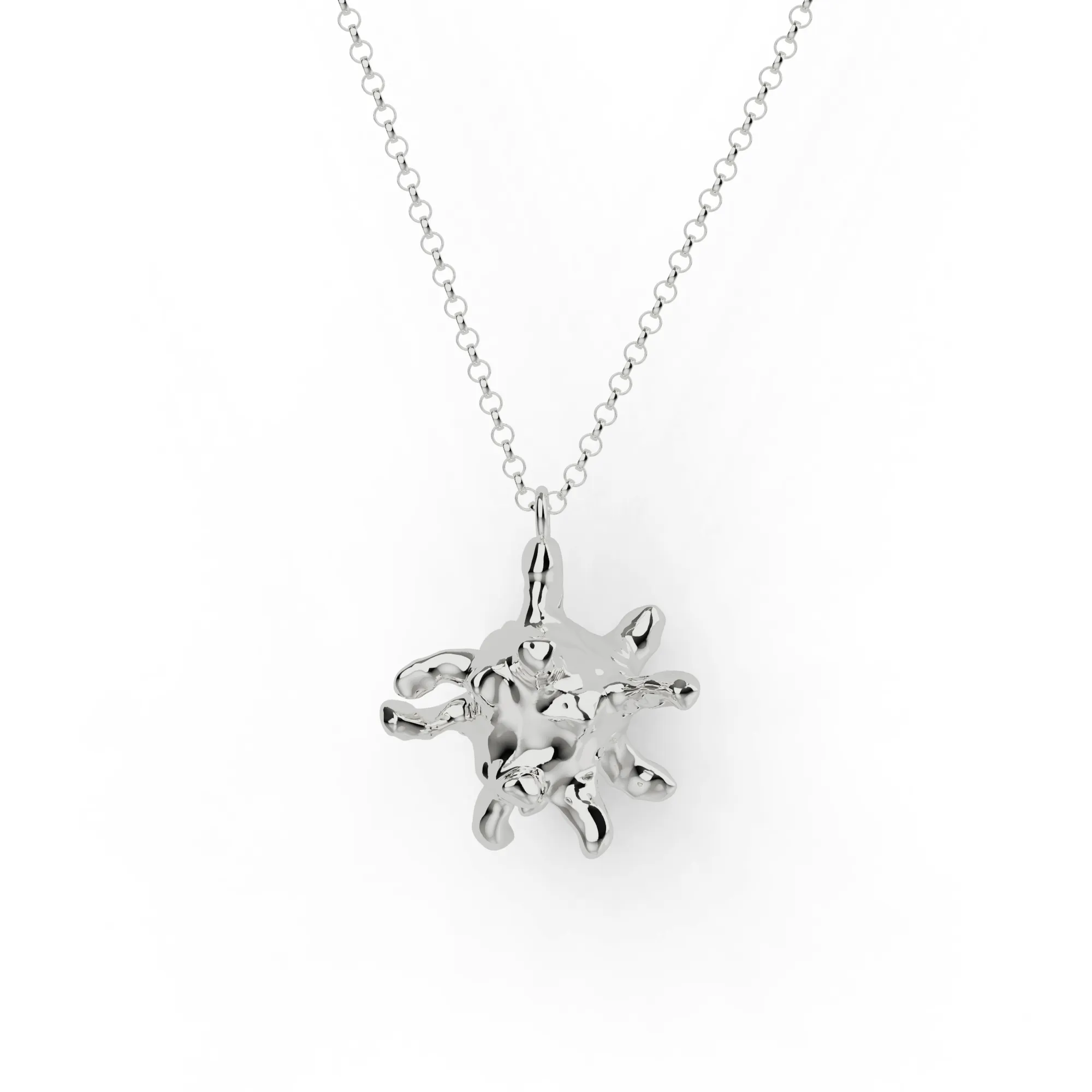 macrophage necklace | silver