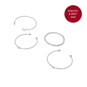 Magic Trick set of 4 Silver Bracelets - Sample