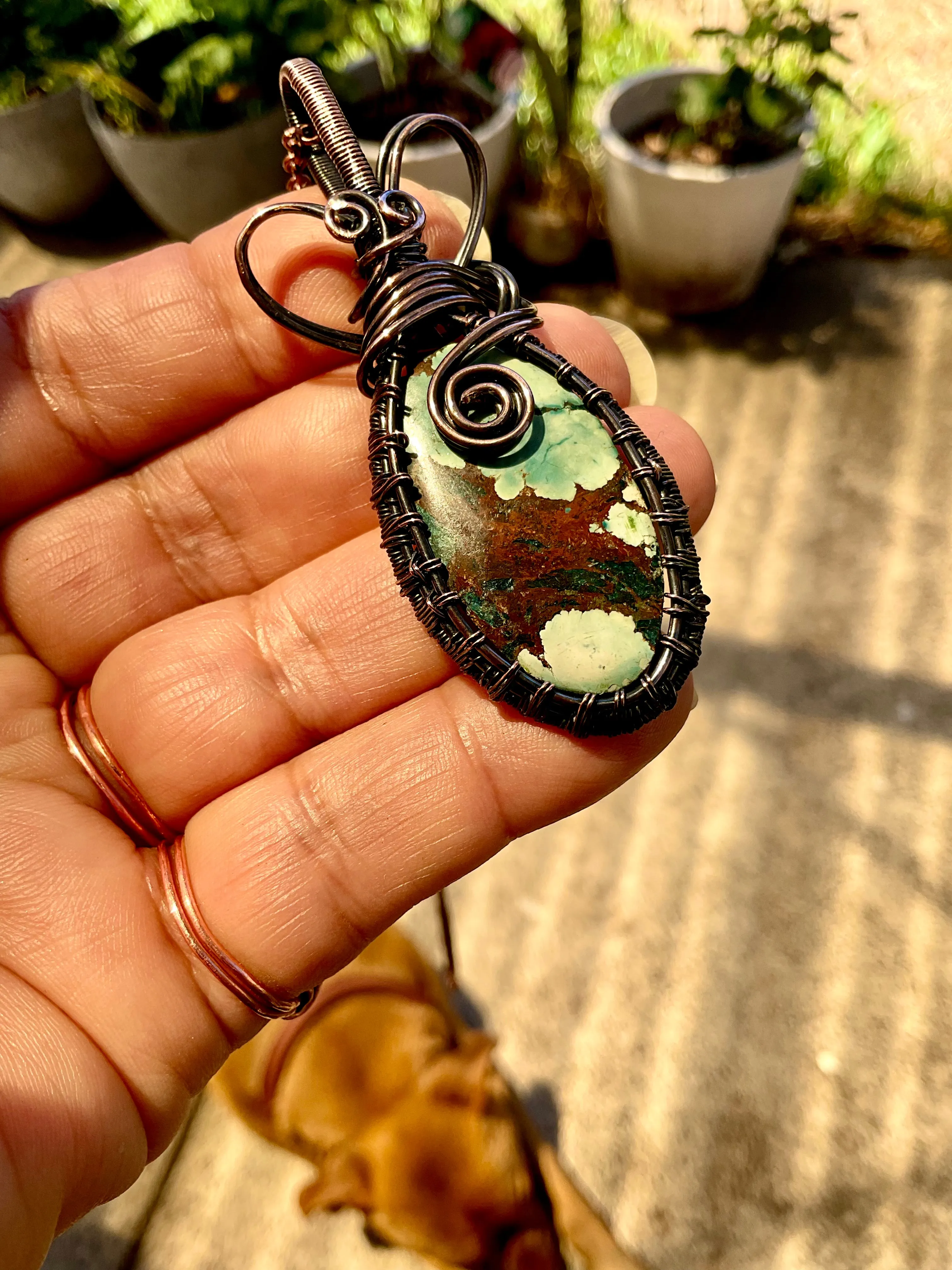 Magnesite Turquoise Pendant