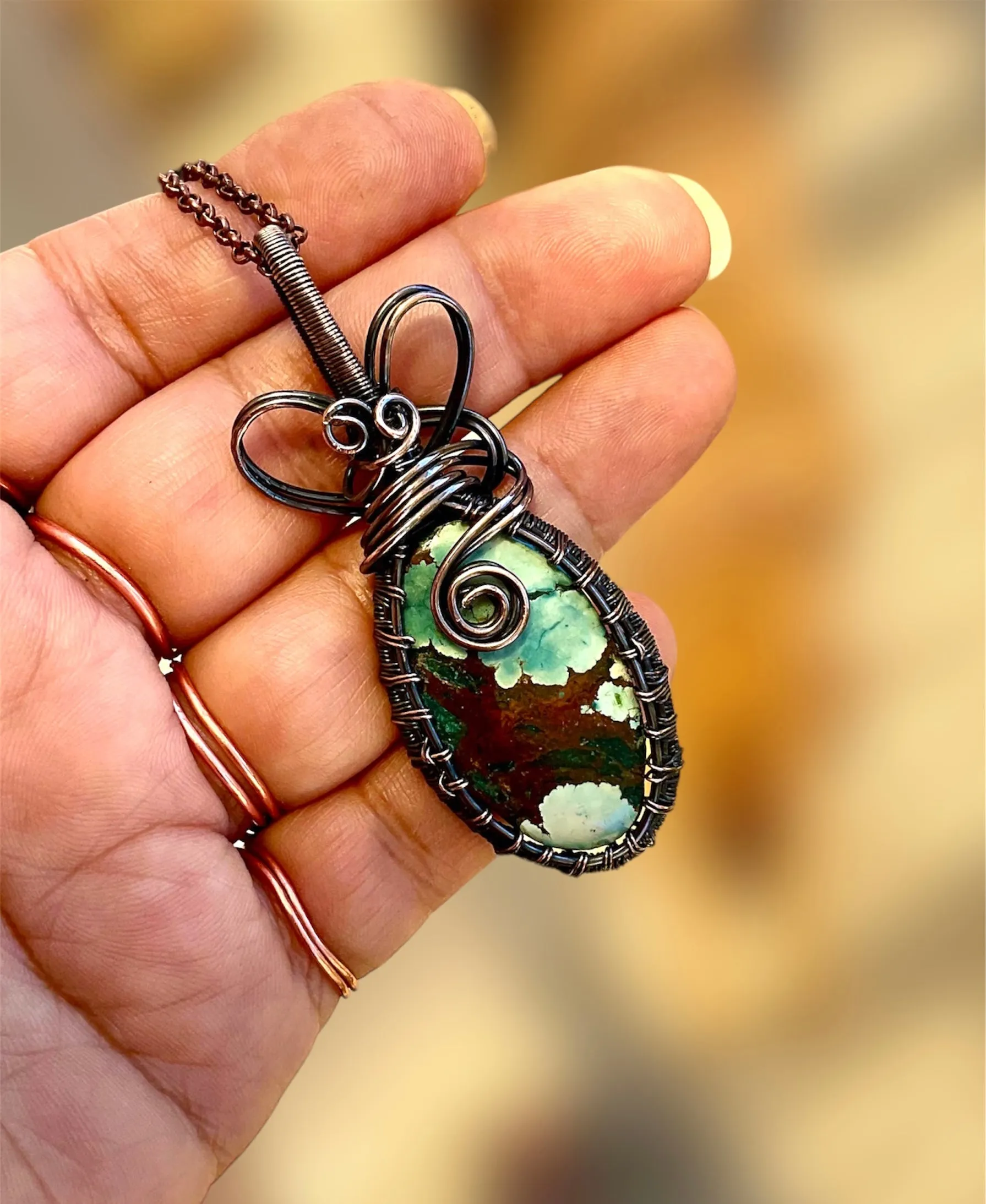 Magnesite Turquoise Pendant