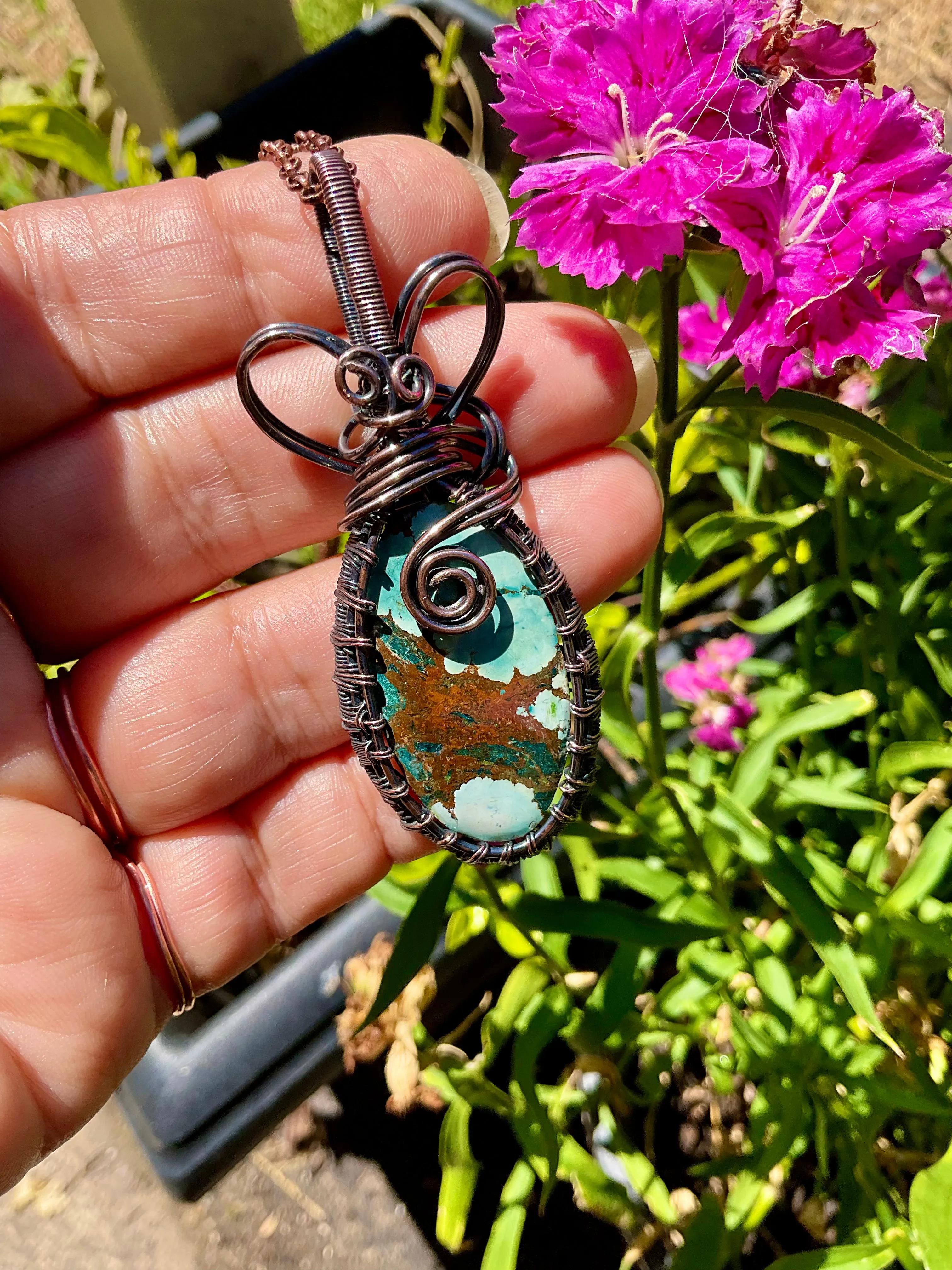 Magnesite Turquoise Pendant