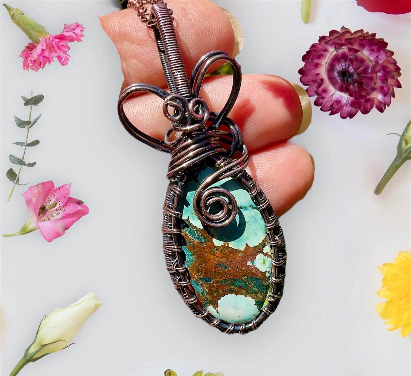 Magnesite Turquoise Pendant