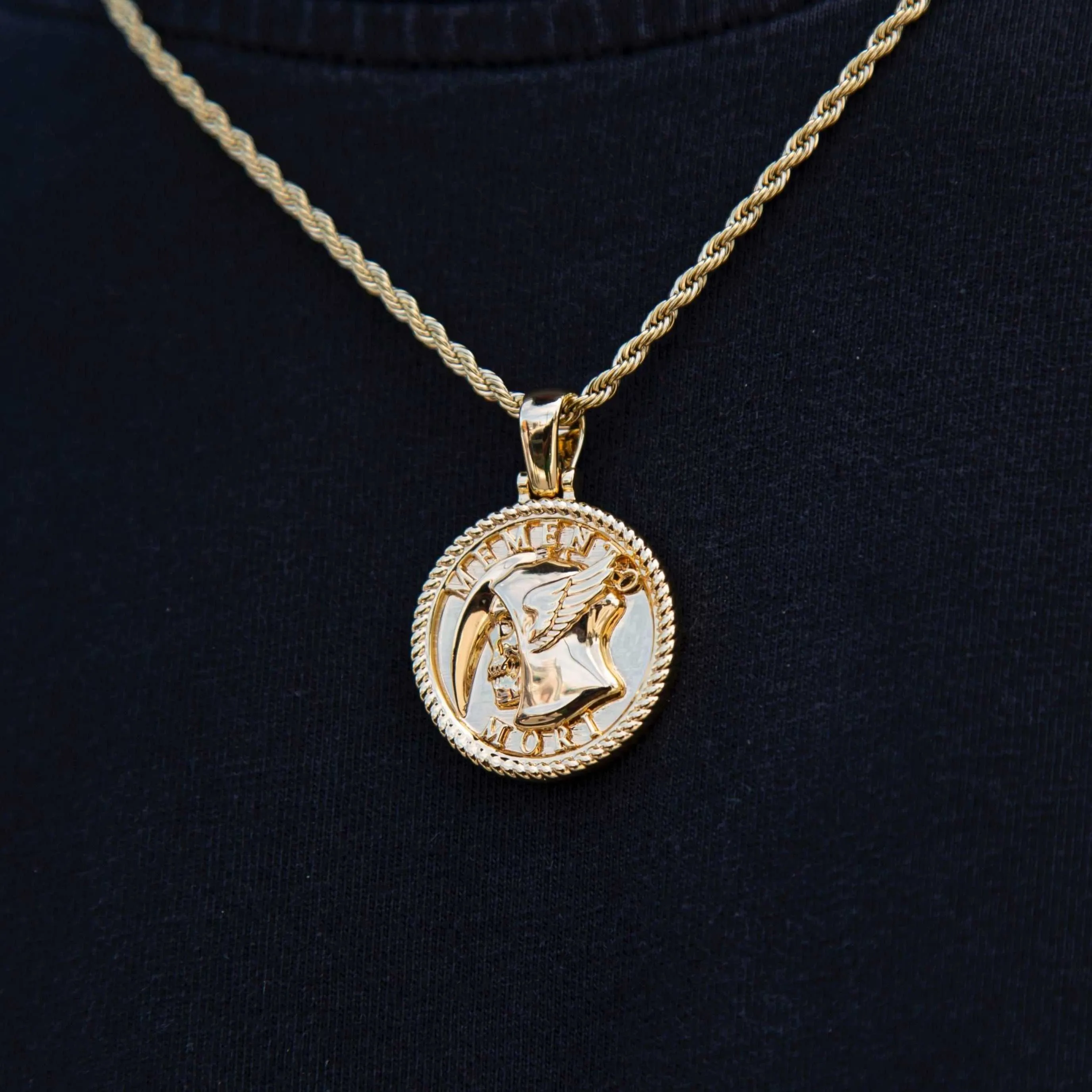 Memento Mori Coin Pendant