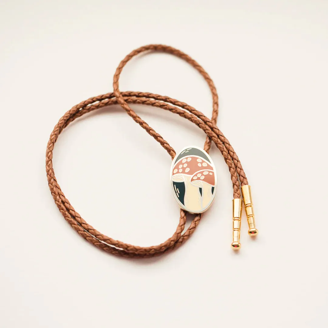 Mushroom Bolo Tie