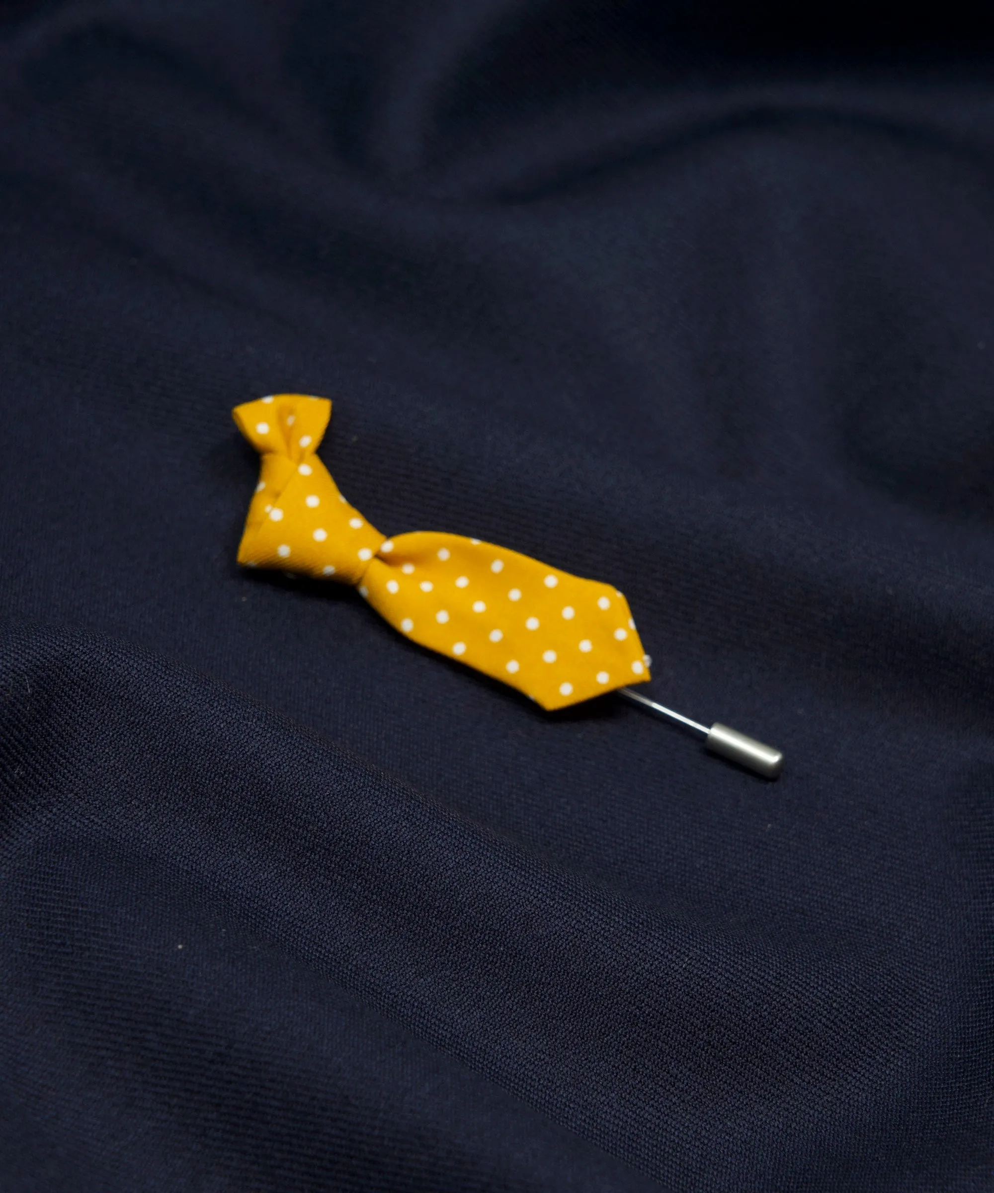 Mustard Polka Dot Tie