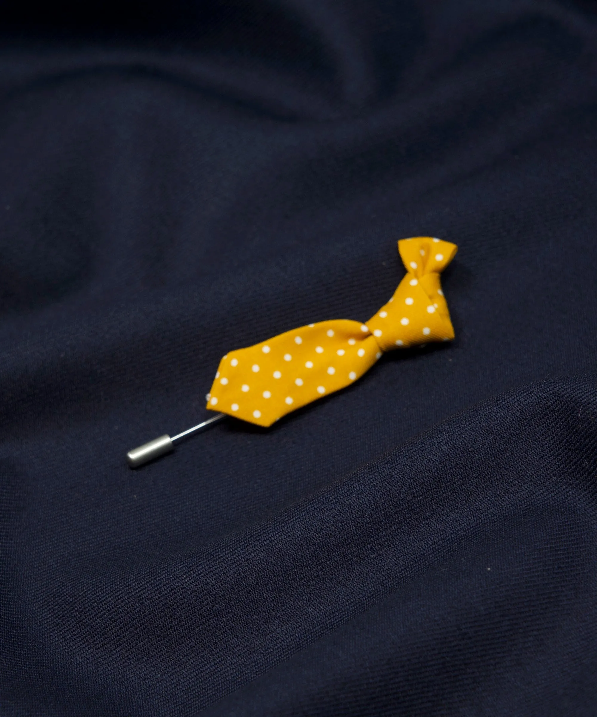 Mustard Polka Dot Tie