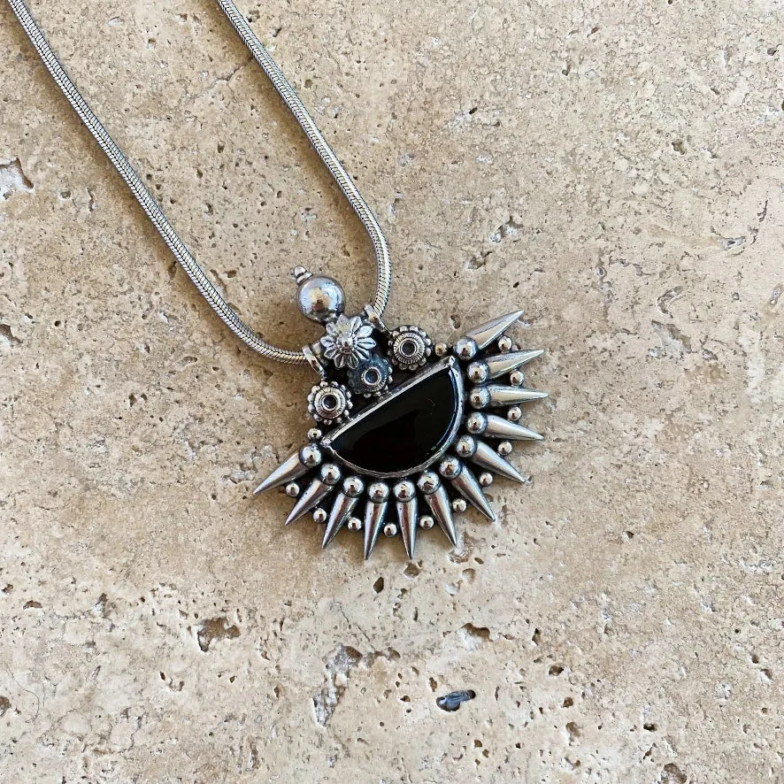 Onyx Sun Pendant