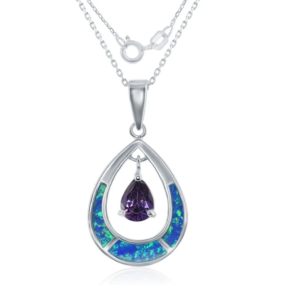 Opal Teardrop Pendant