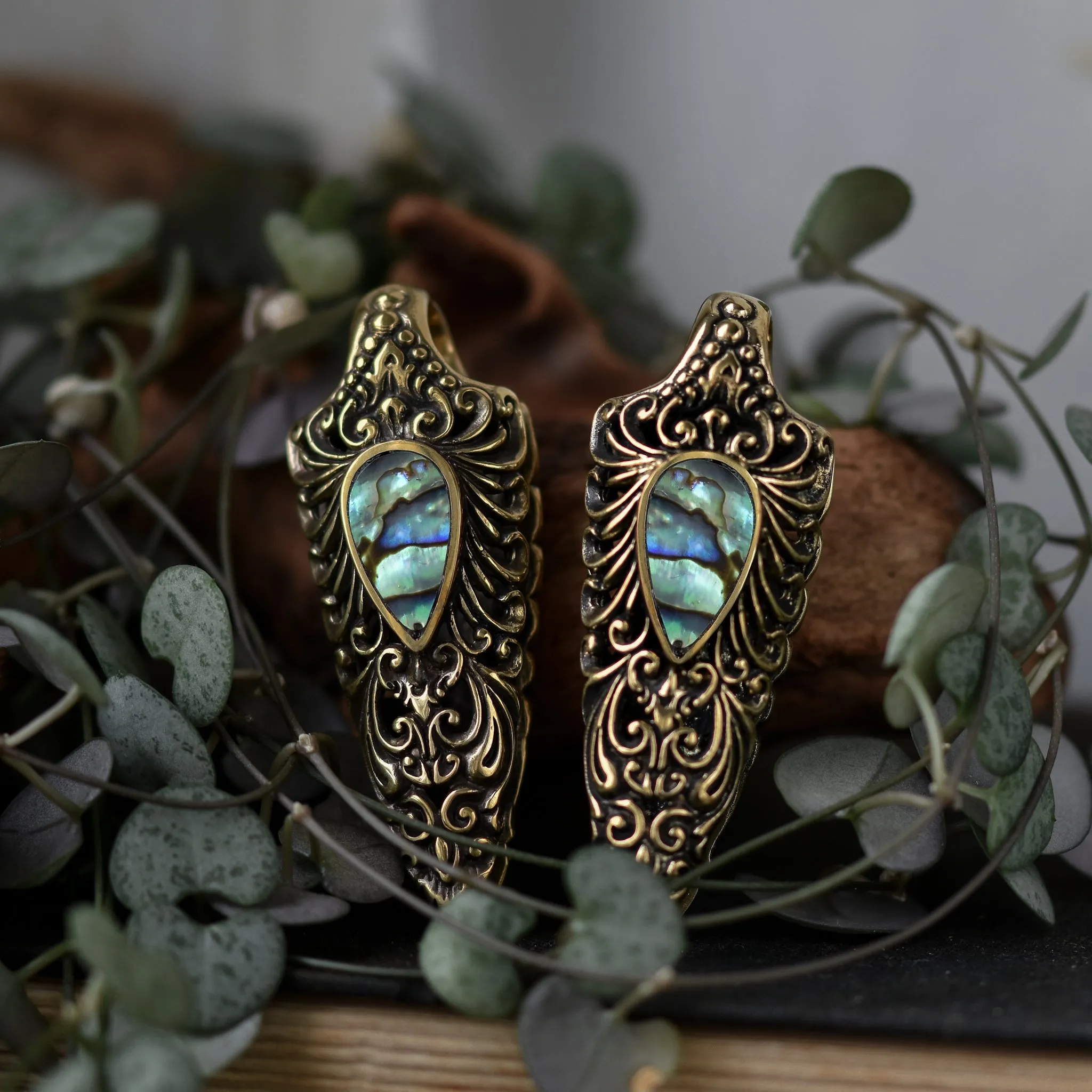 Ornate Abalone Ear Weights