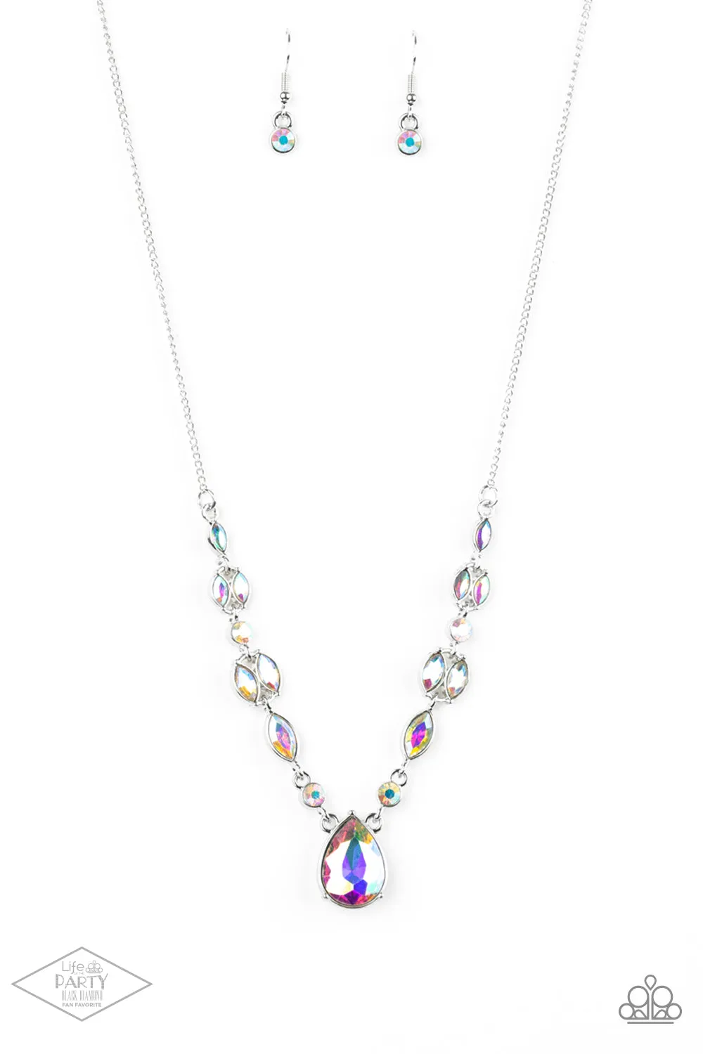 Paparazzi Necklace ~ Royal Rendezvous - Multi Iridescent Necklace