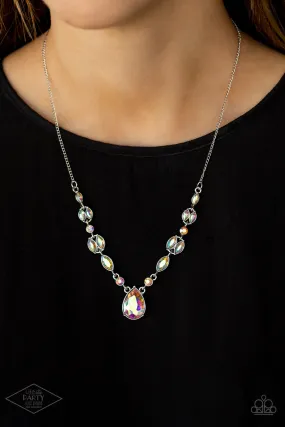 Paparazzi Necklace ~ Royal Rendezvous - Multi Iridescent Necklace