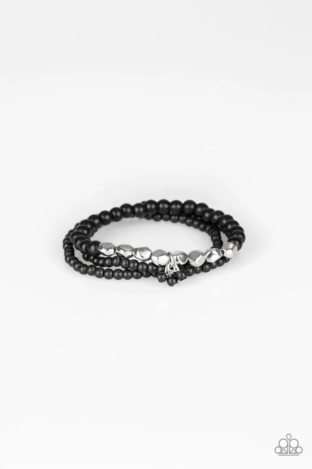 Paparazzi Tour de Tranquility Black Bracelets