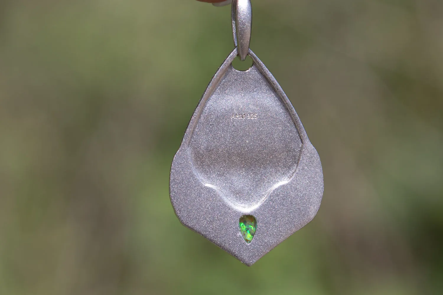 Pawprint Opal Angel Pendant