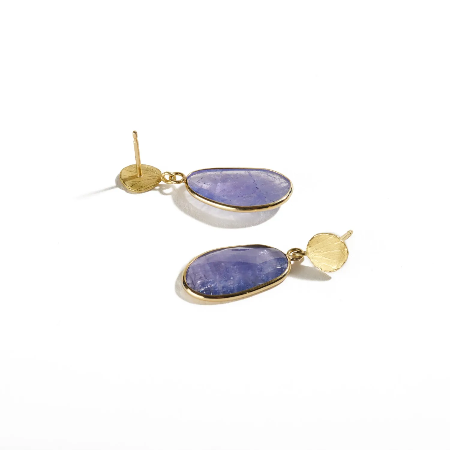 Petal Drop Tanzanite Earrings