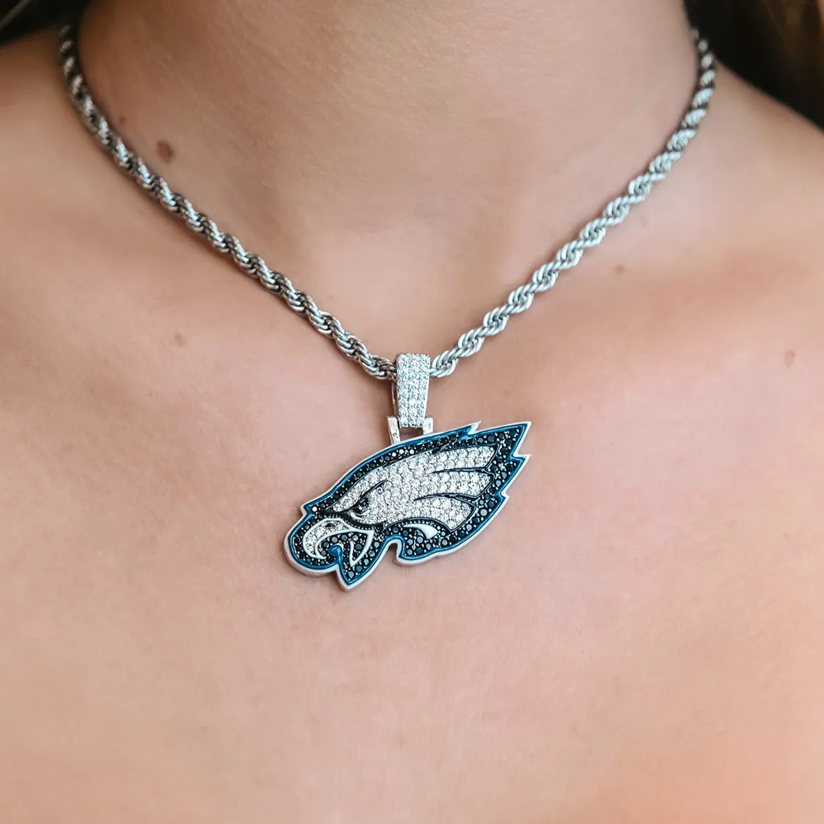 Premium Quality, Philadelphia Eagles Team Logo Pendant - Ideal for Sports Enthusiast