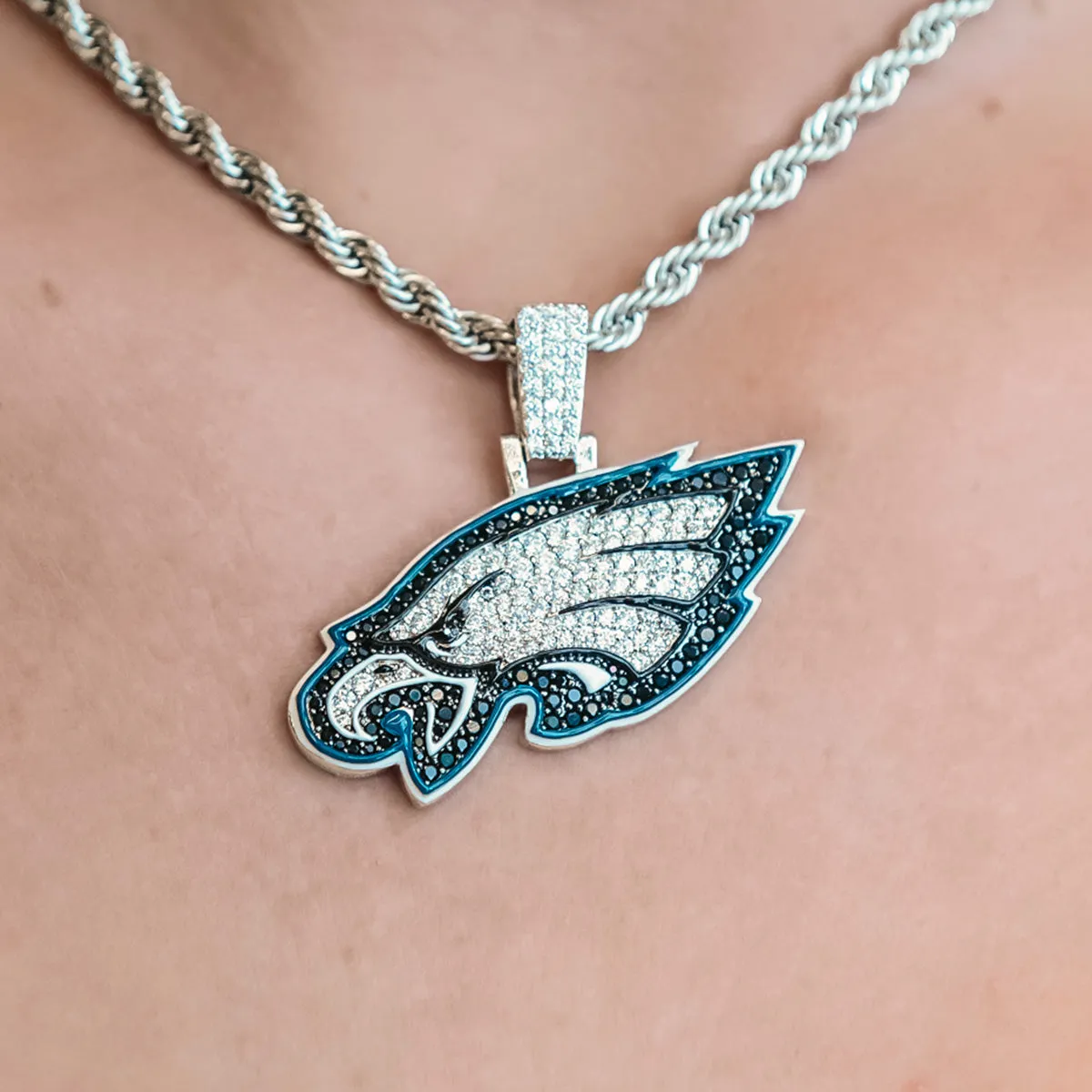 Premium Quality, Philadelphia Eagles Team Logo Pendant - Ideal for Sports Enthusiast