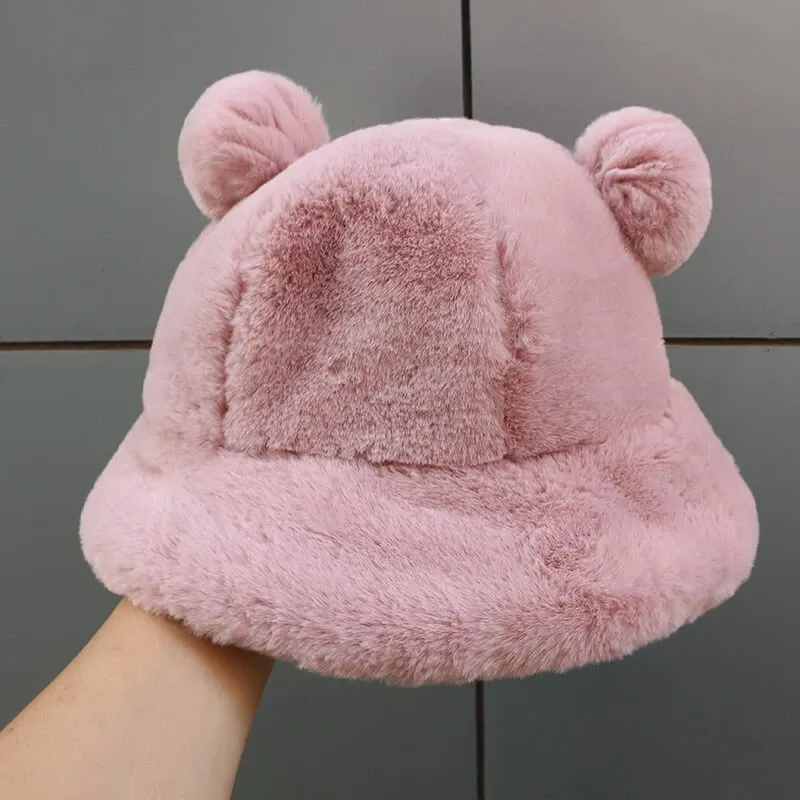 Plush Bear Ear Hat AD12615