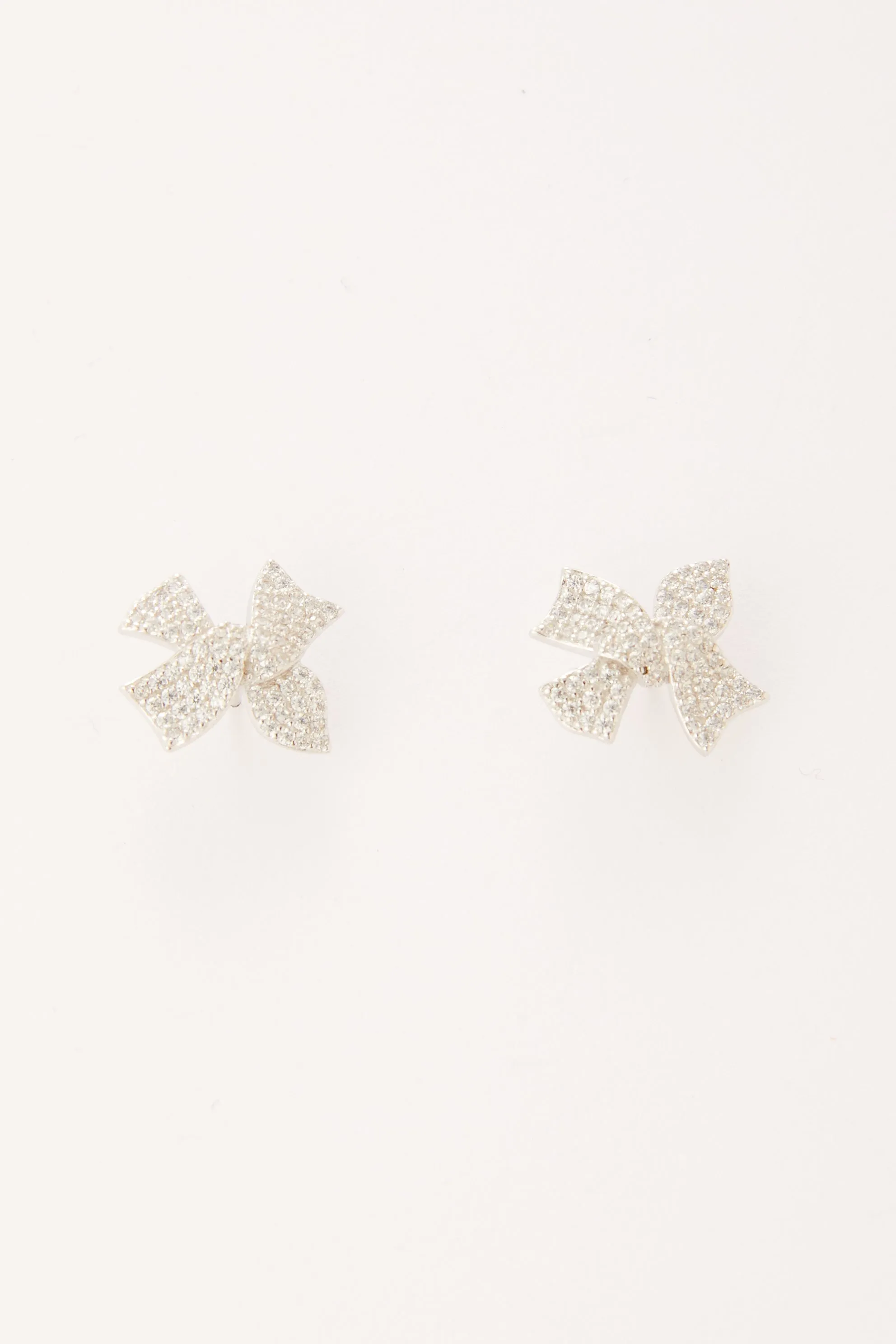 Rammy Cubic Zirconia Bow Studs