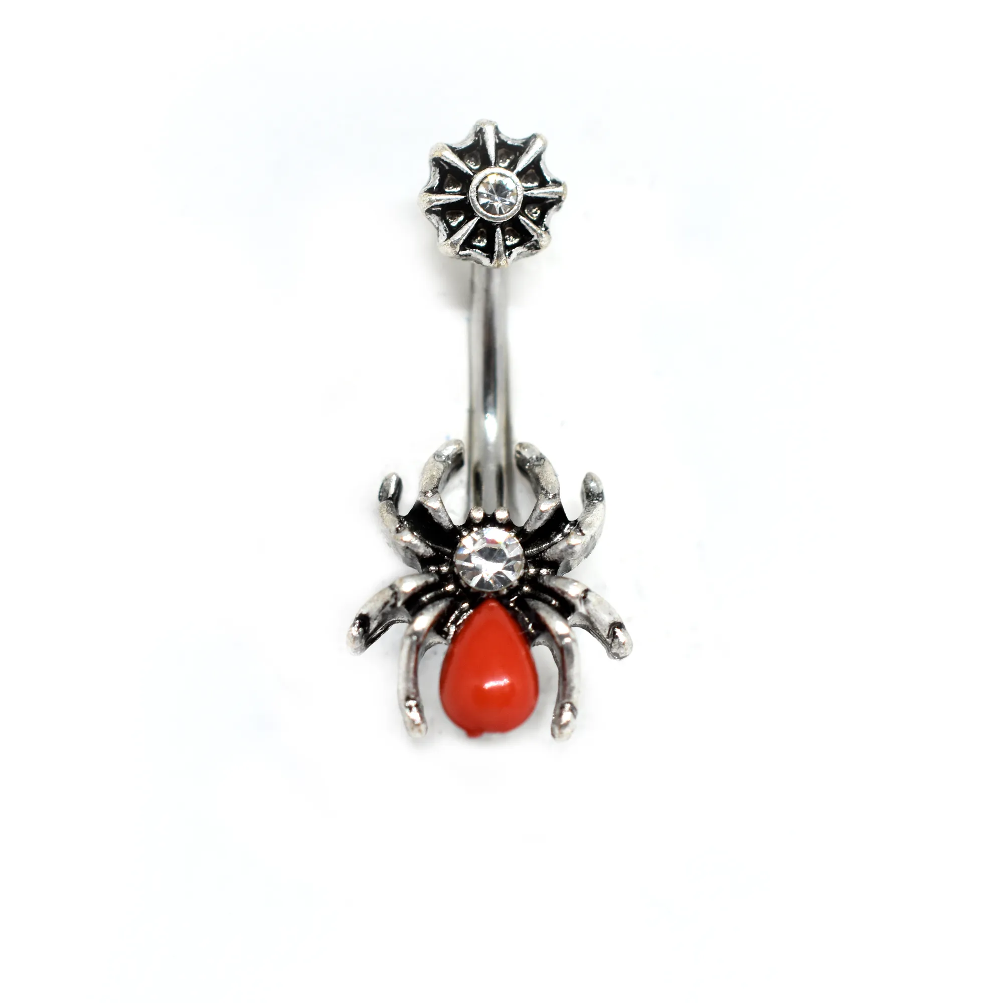 Red Spider Belly Ring