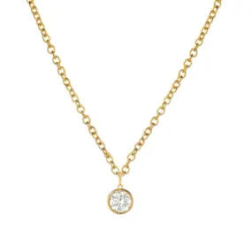 Round Diamond Pendant Necklace