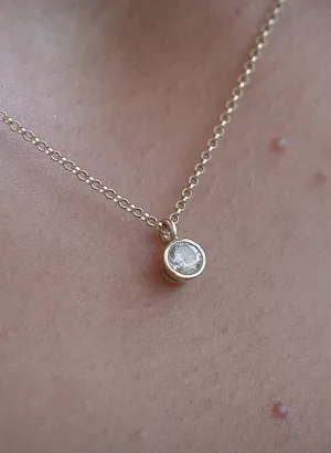 Round Diamond Pendant Necklace