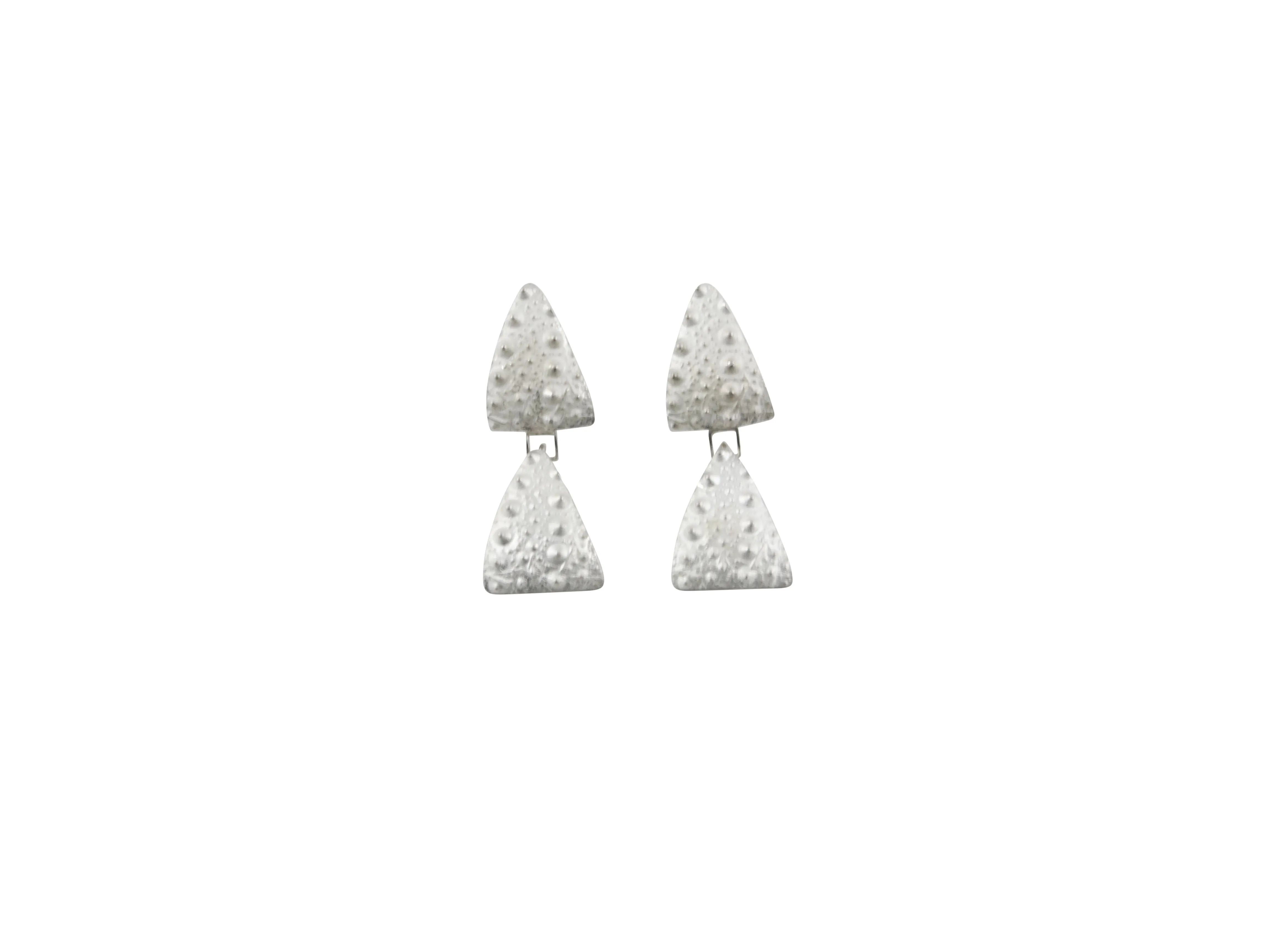 Sea urchin drop earrings