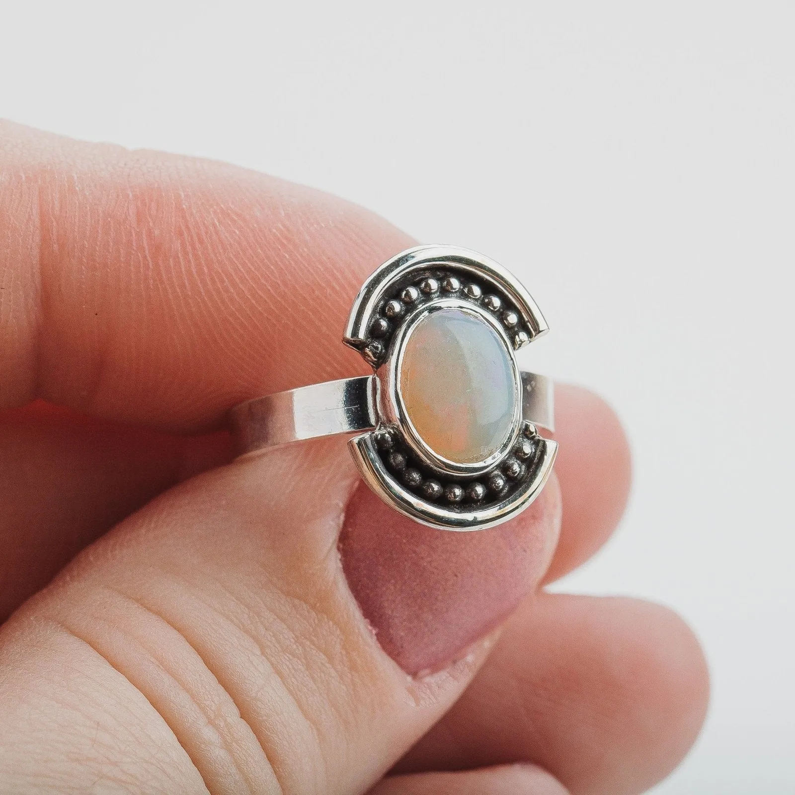 Size 5.25 Opal Shield Ring