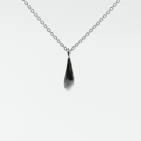 Small Silver Drop Necklace