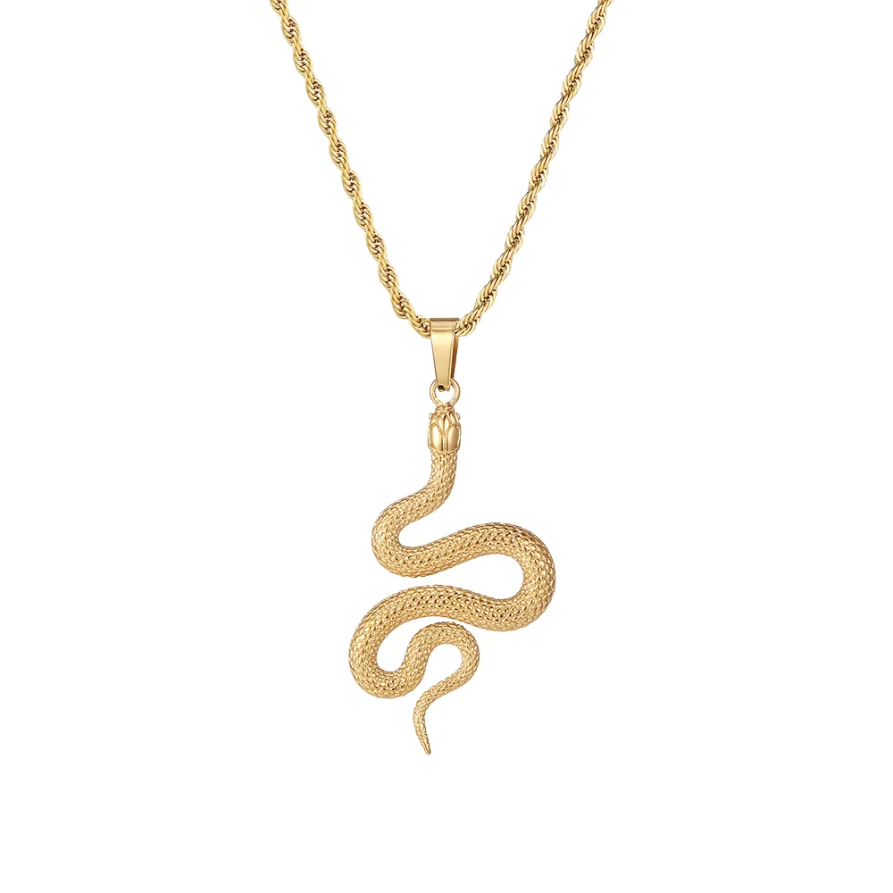 Snake Pendant - Gold