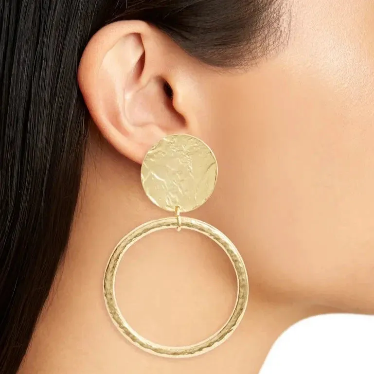 Statement pendant earring