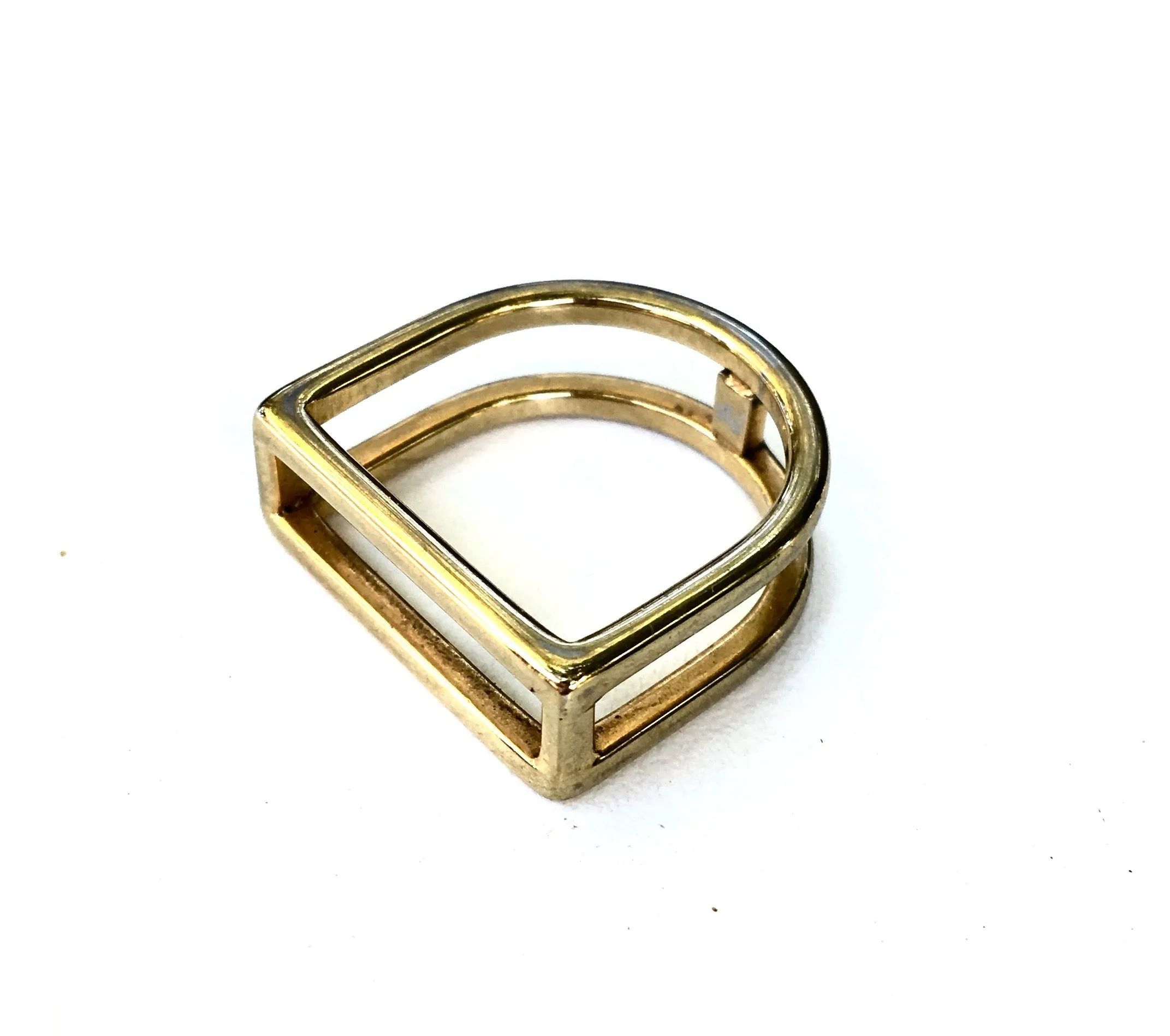 STIRRUP RING | Equestrian Style Ring | Stainless Steel Jewelry - AtelierCG™