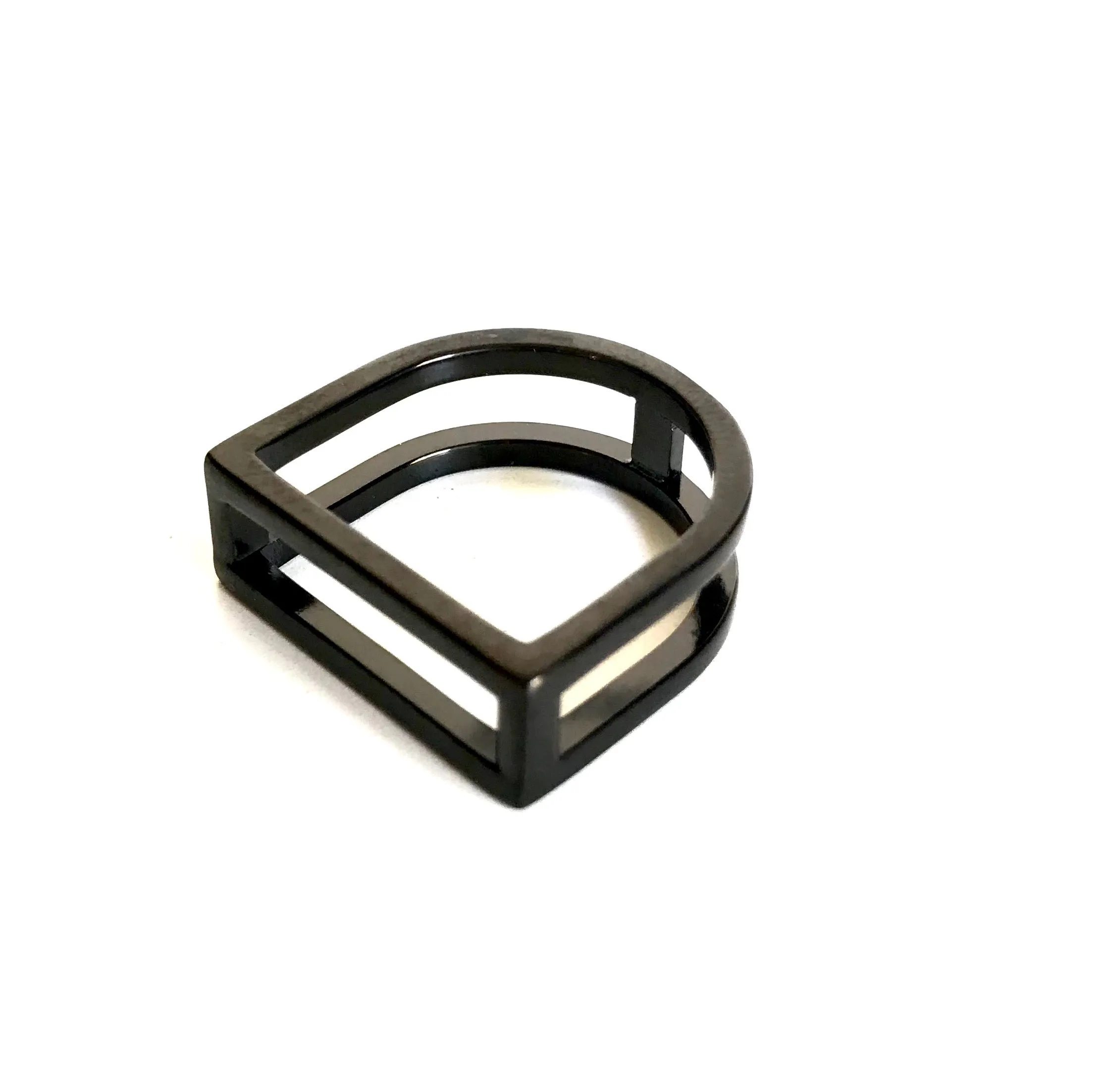 STIRRUP RING | Equestrian Style Ring | Stainless Steel Jewelry - AtelierCG™