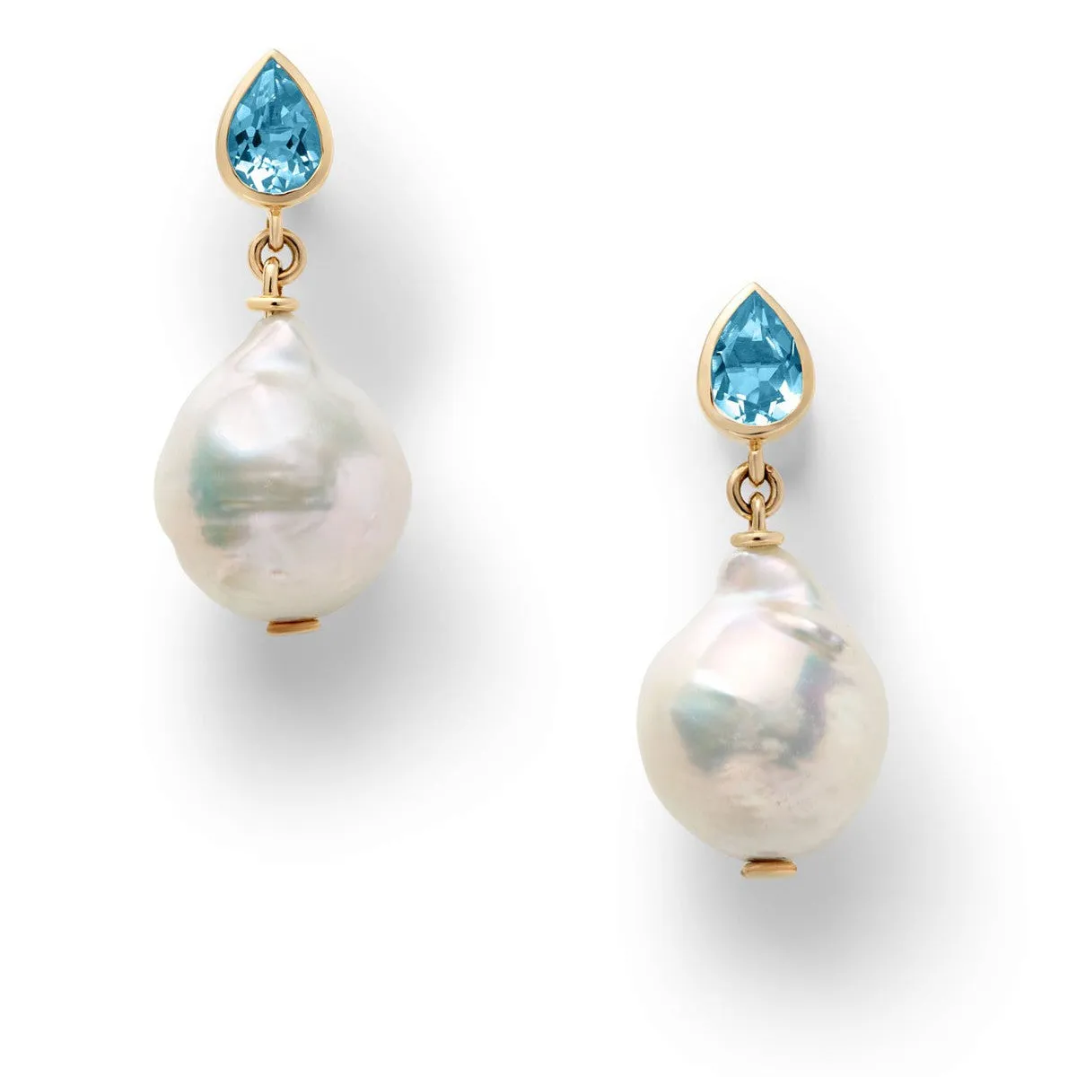 Tear Pearl Drop Earrings