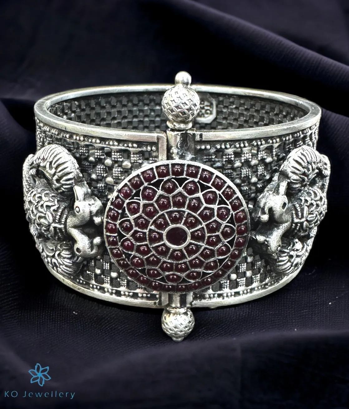 The Bhavin Silver Gandaberunda  Bracelets (Size/2.3)