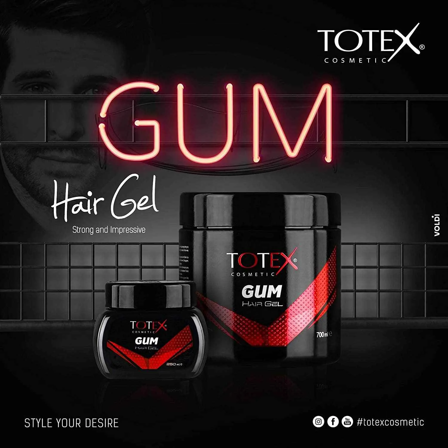 Totex Hair Gel Gum 700 ML