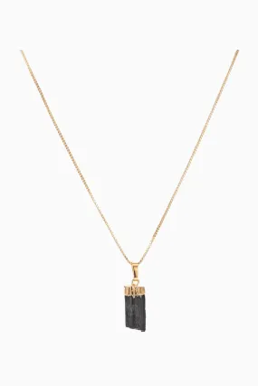 Tourmaline Pendant | Black