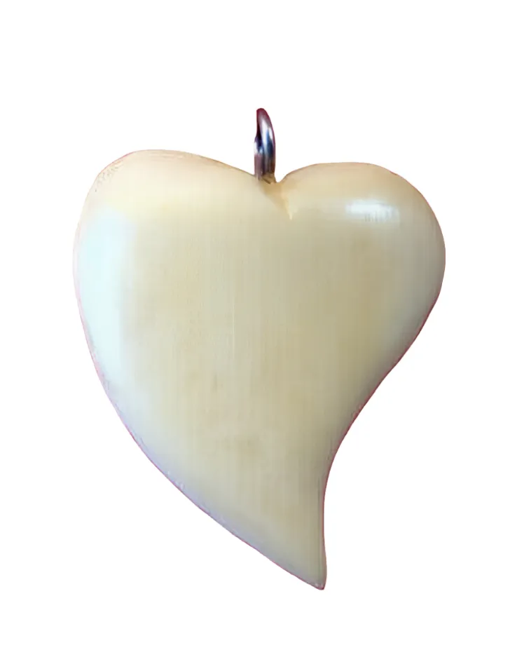 Vintage Carved Heart Pendant