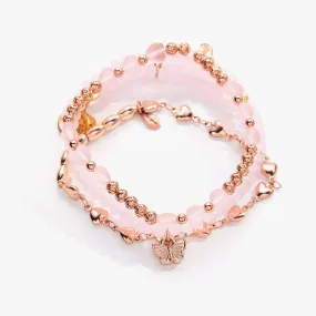 Wings of Love Bracelets, Set of 4