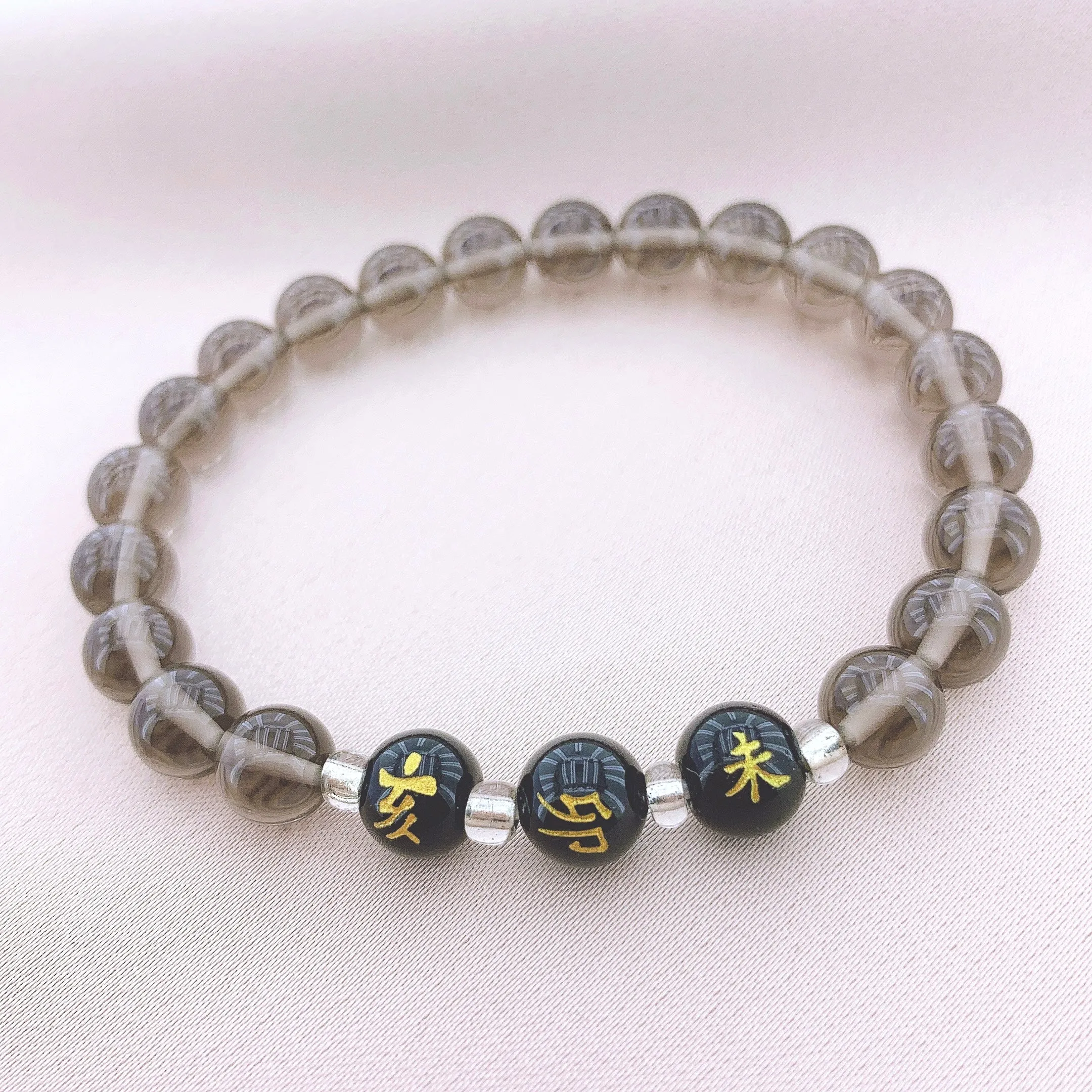 Women's Fashion Tea-coloured Crystal Beads Gemstone Bracelets