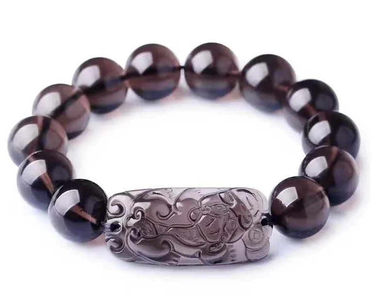 Women's Fashion Tea-coloured Crystal Beads Gemstone Bracelets