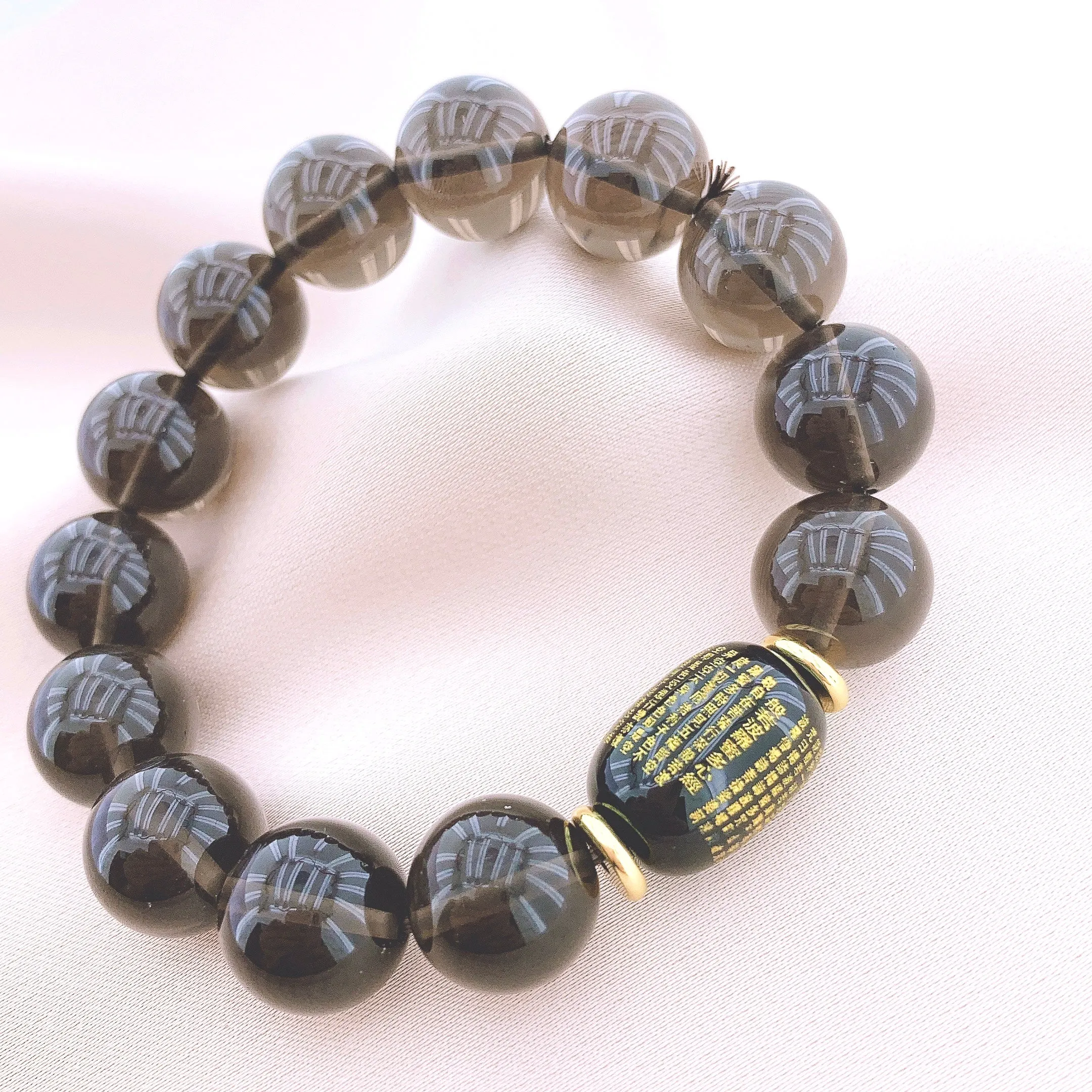 Women's Fashion Tea-coloured Crystal Beads Gemstone Bracelets