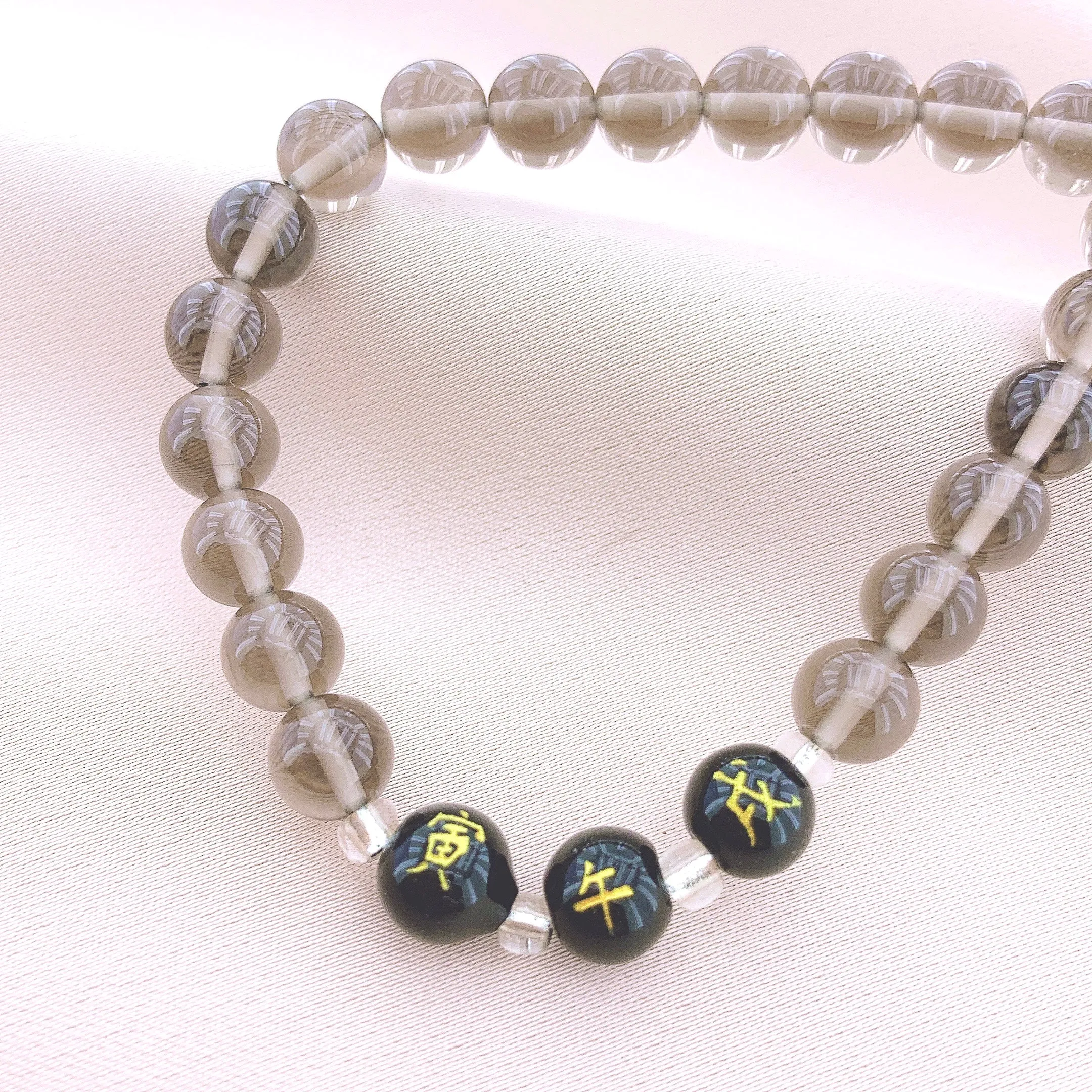 Women's Fashion Tea-coloured Crystal Beads Gemstone Bracelets